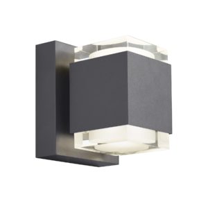 Tech Voto 6" Outdoor Wall Light in Charcoal