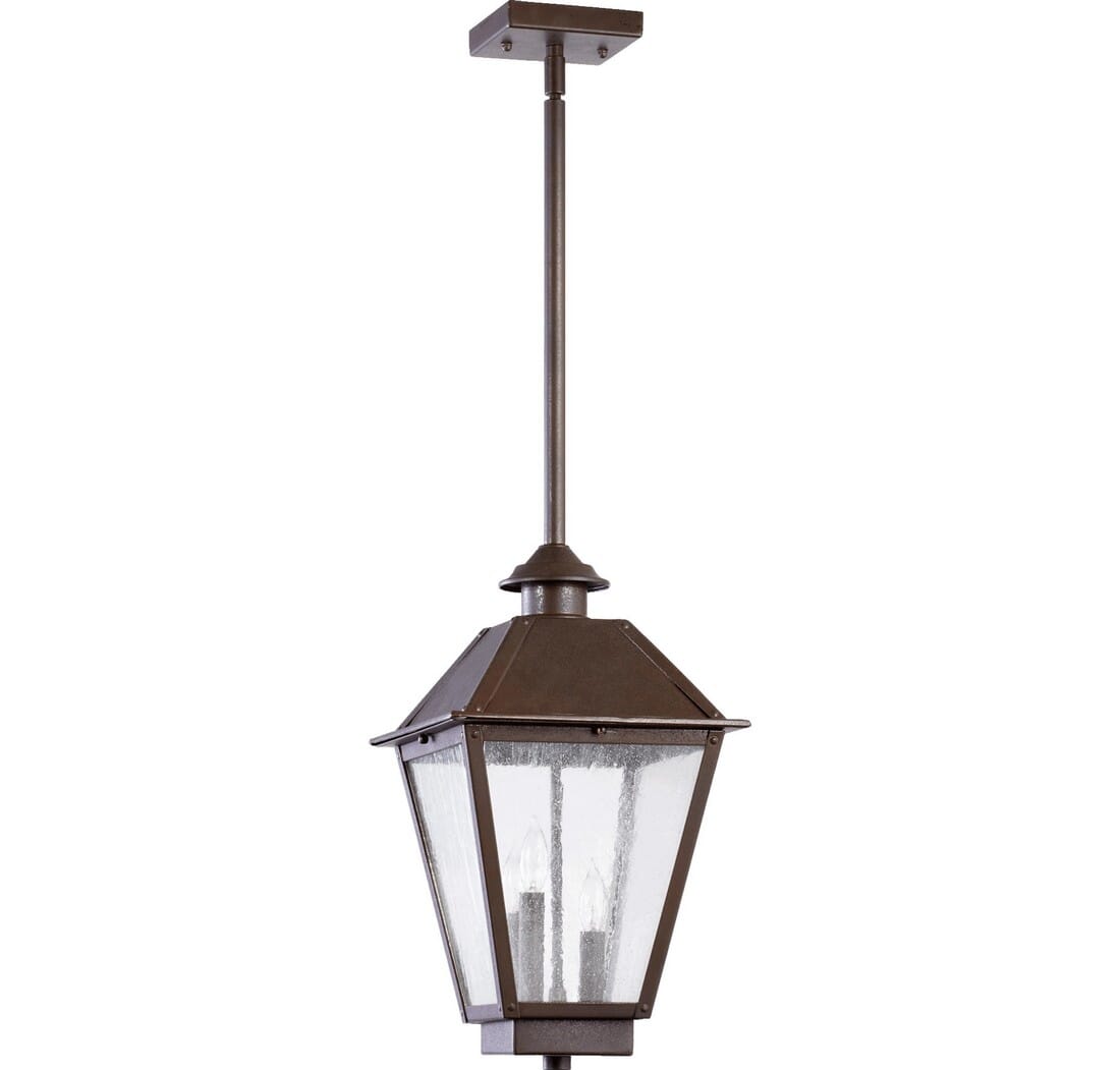 Quorum Emile 3-Light 11" Pendant Light in Oiled Bronze