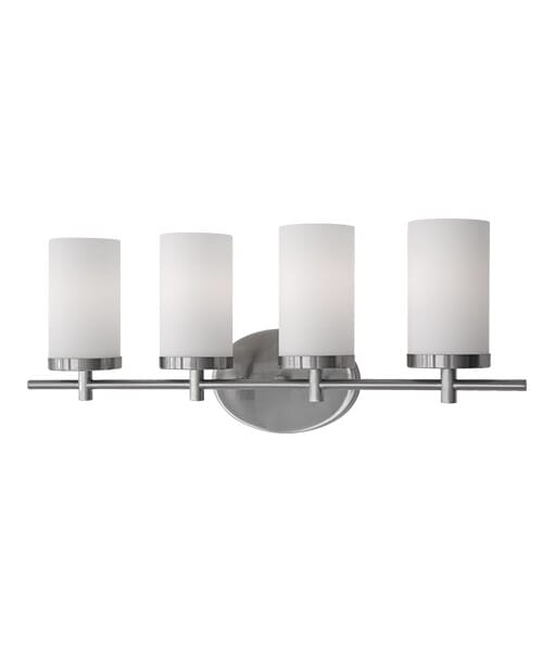 Kuzco Exeter 4-Light Bathroom Vanity Light in Nickel