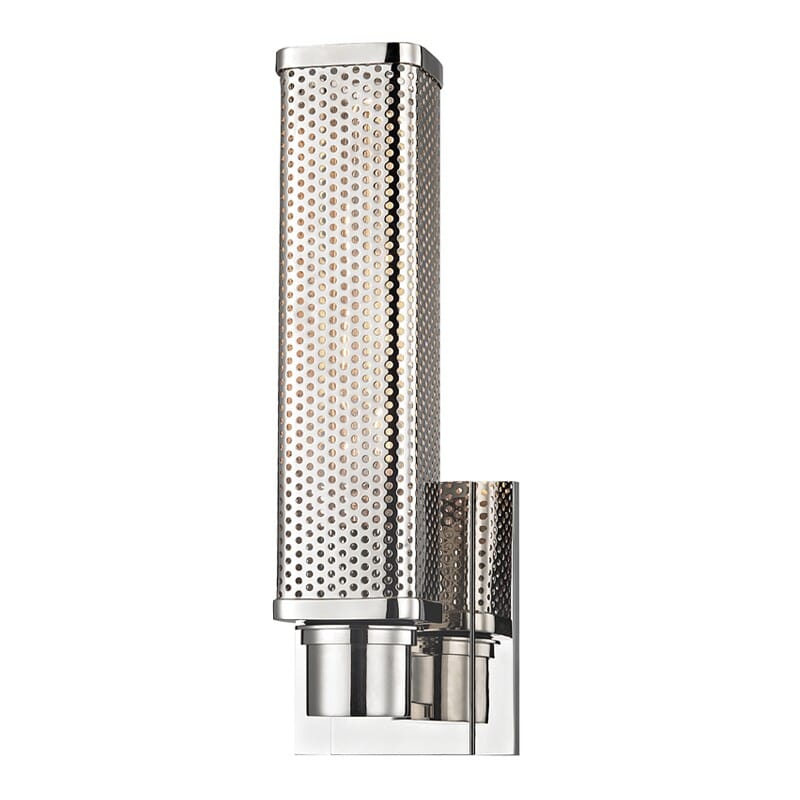 Hudson Valley Gibbs 13" Wall Sconce in Polished Nickel