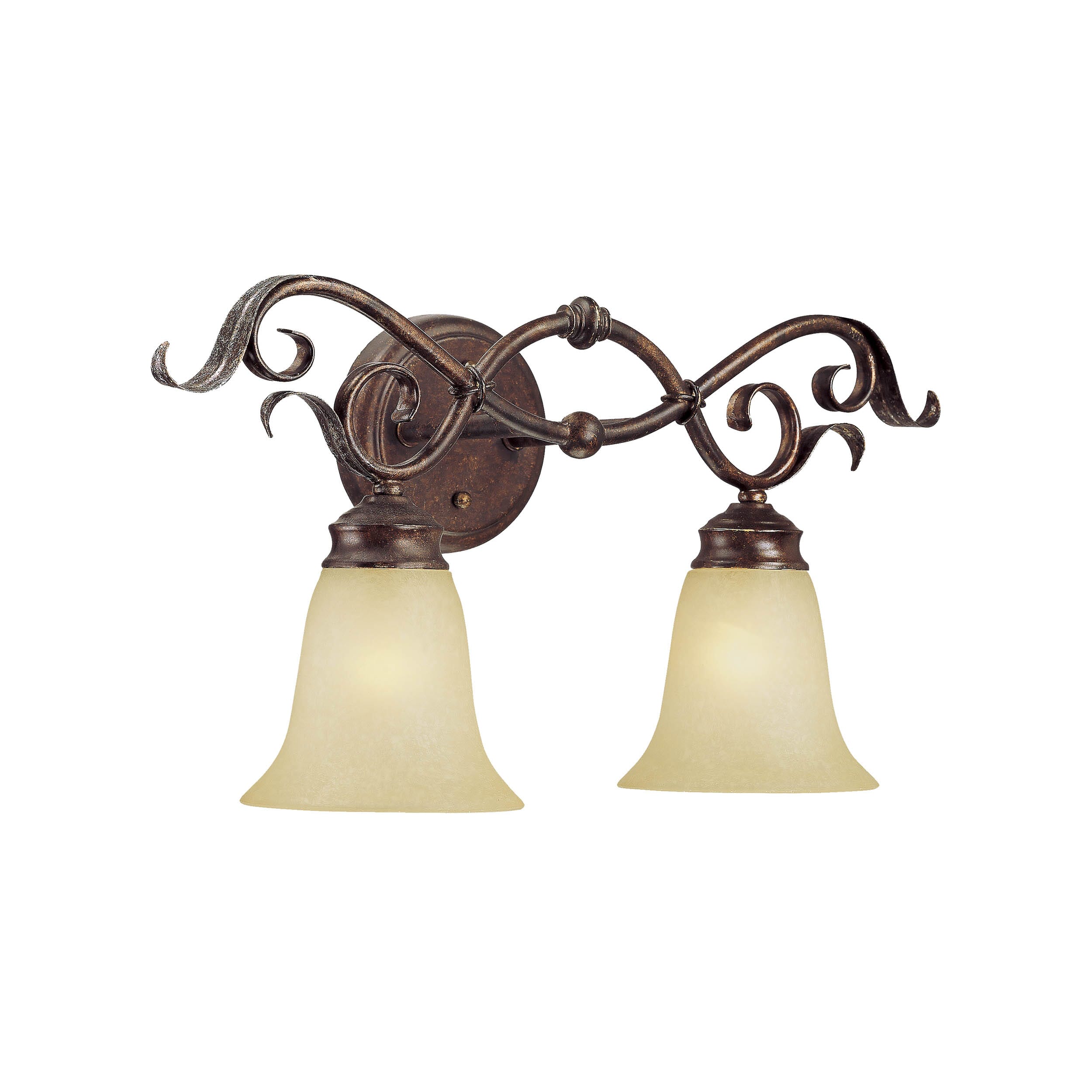 Millennium Lighting Bathroom Vanity Light in Burled Bronze/Silver