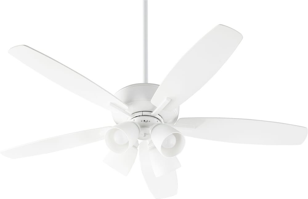 Quorum Breeze 4-Light 52" Indoor Ceiling Fan in Studio White