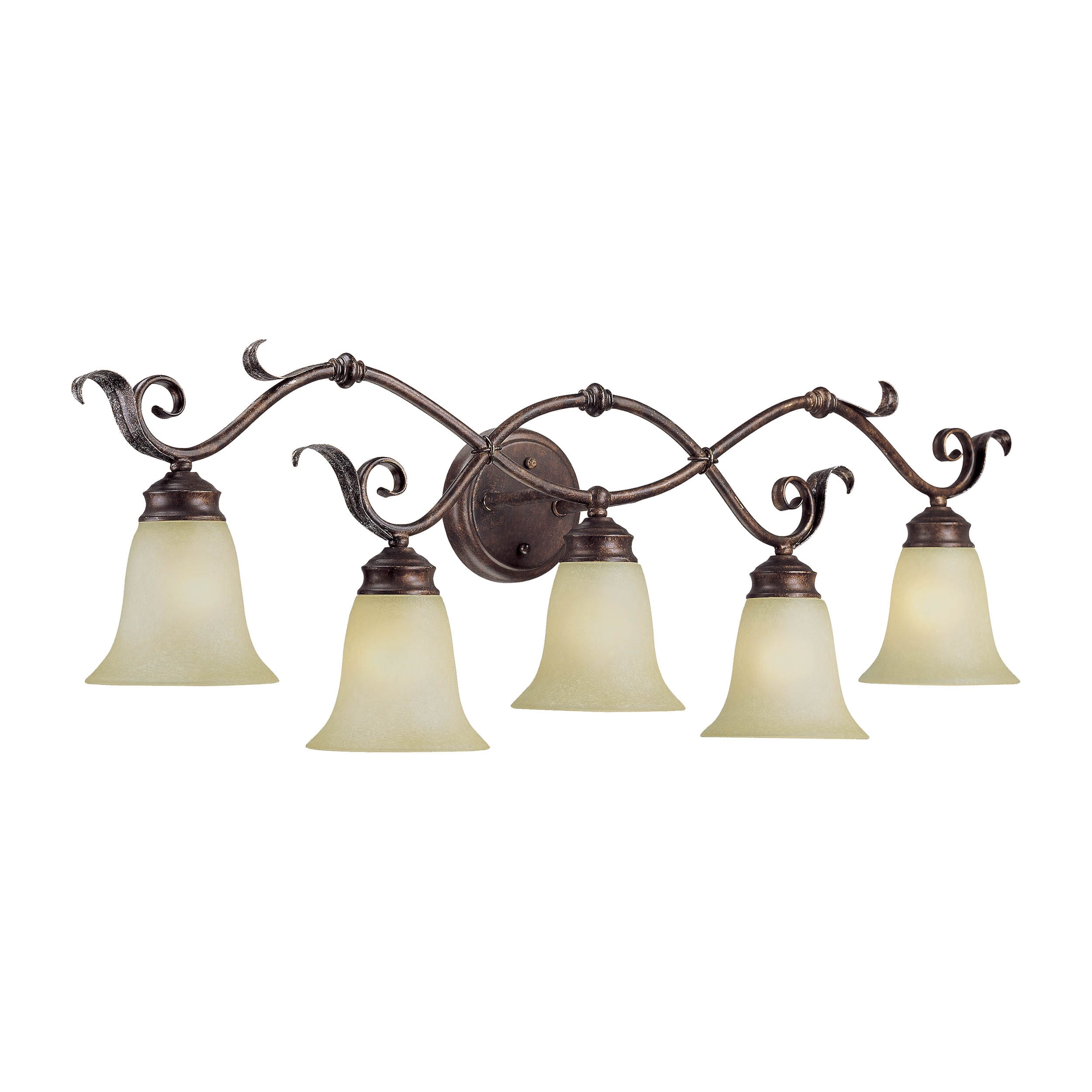 Millennium Lighting Bathroom Vanity Light in Burled Bronze/Silver