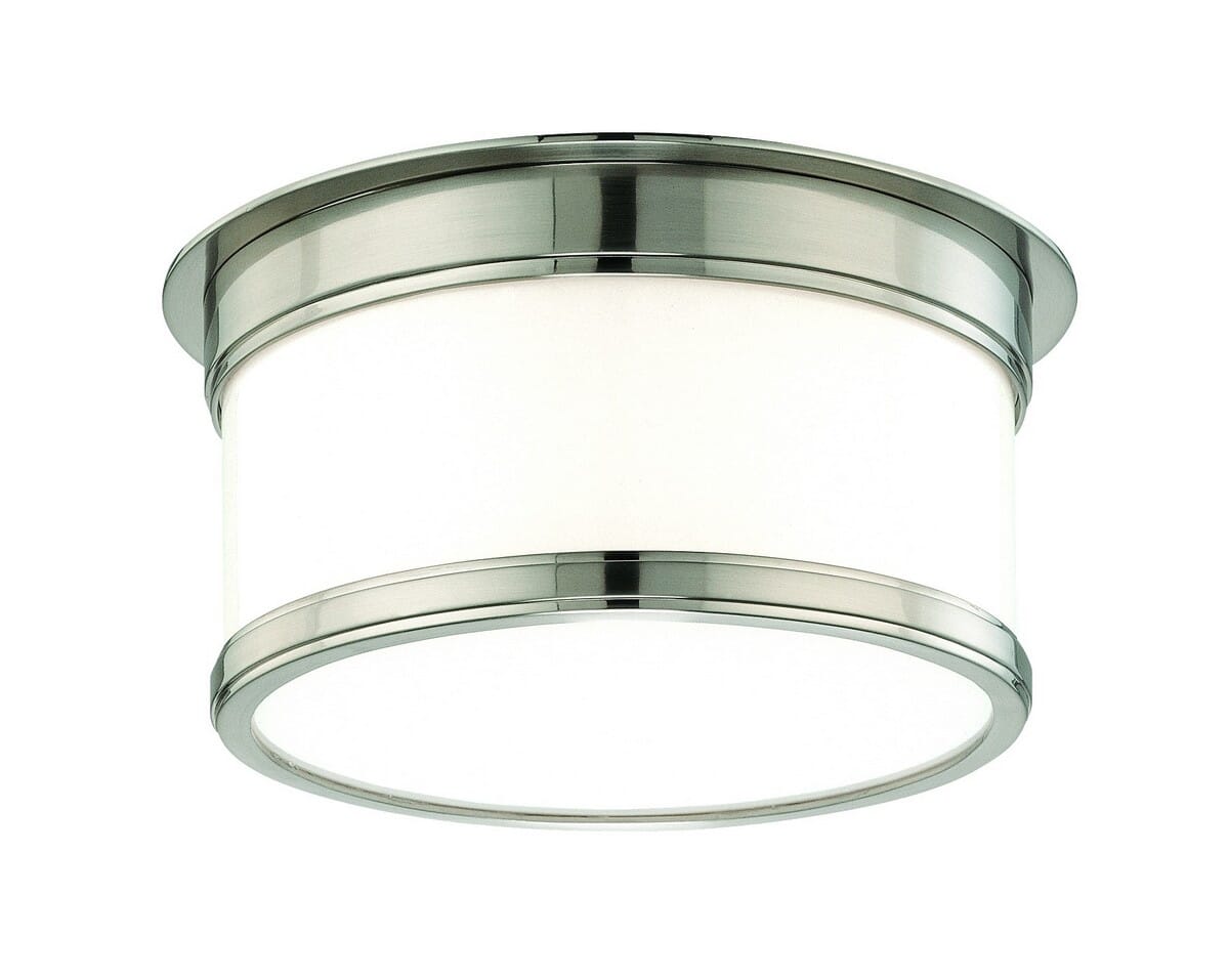 Hudson Valley Geneva Ceiling Light in Satin Nickel