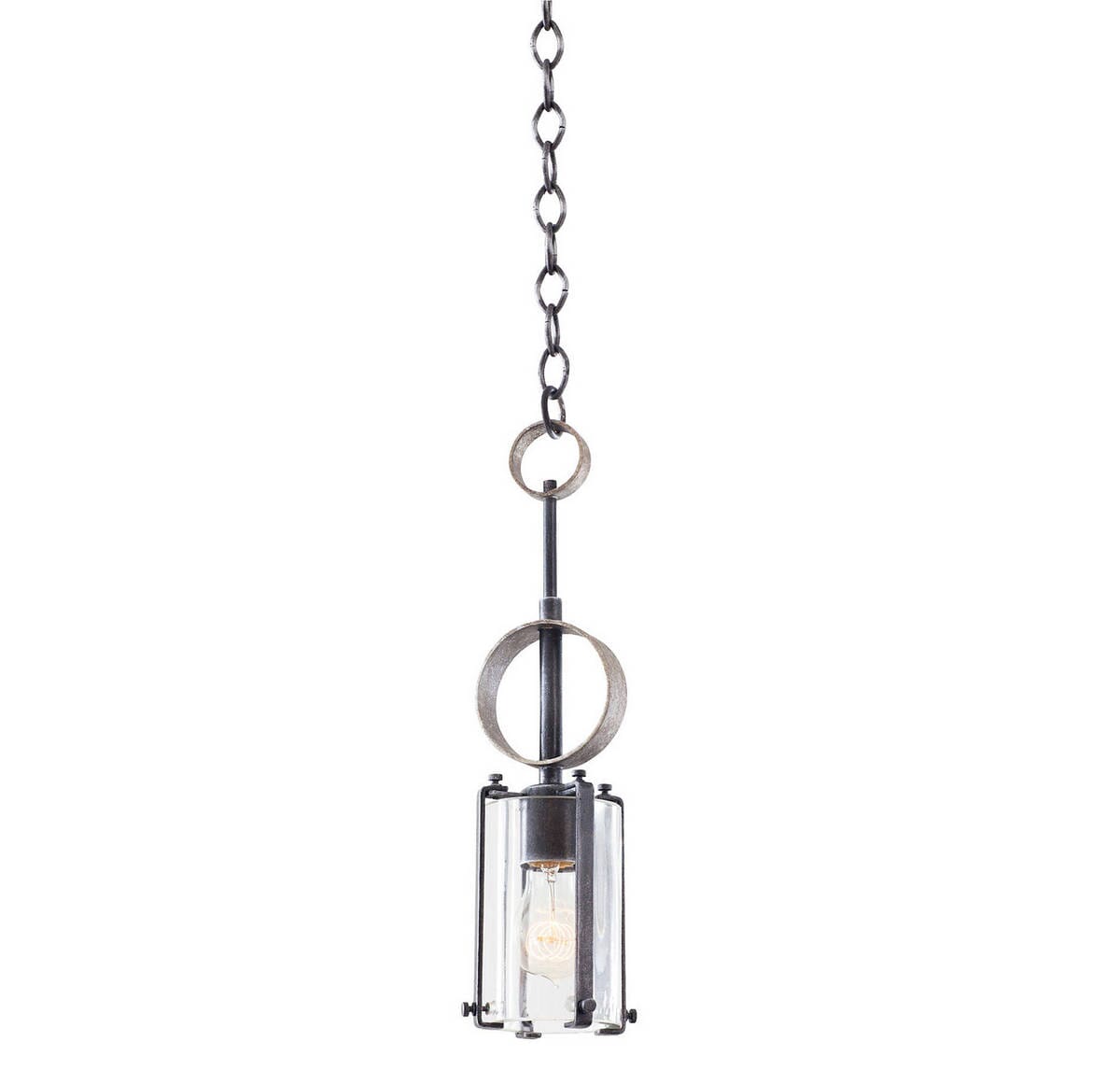 Kalco Irvine 1-Light Mini Pendant in Vintage Iron