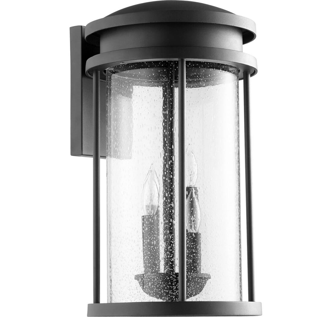 Quorum Hadley 4-Light 18" Outdoor Wall Light in Noir