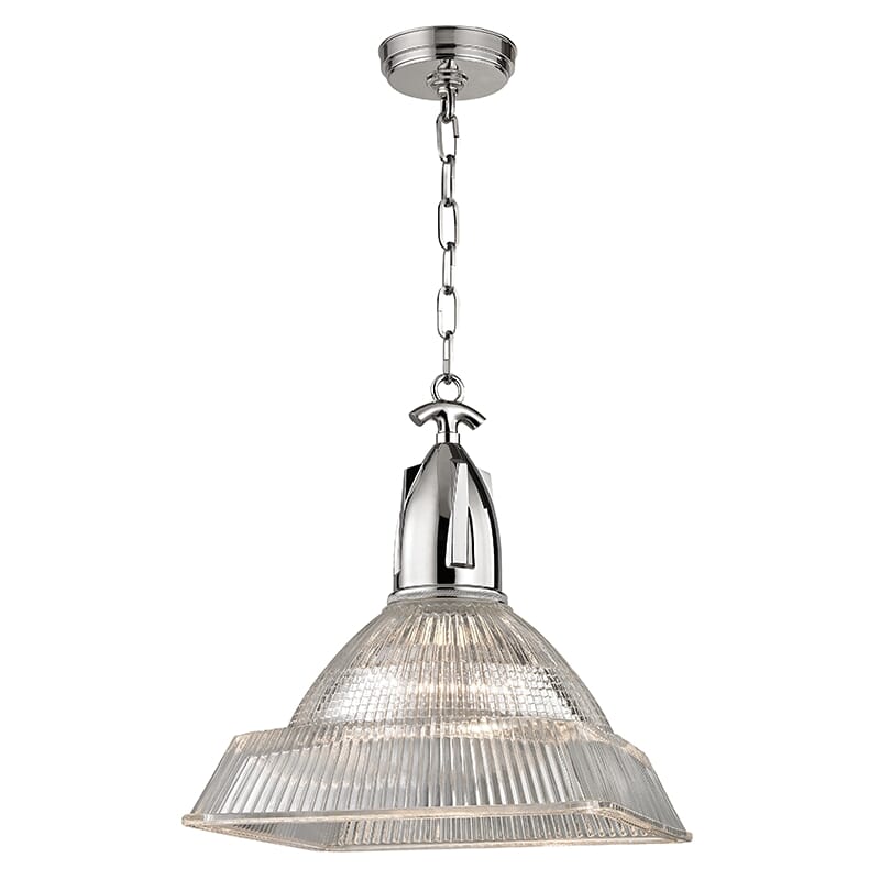 Hudson Valley Langdon 17" Pendant Light in Polished Nickel