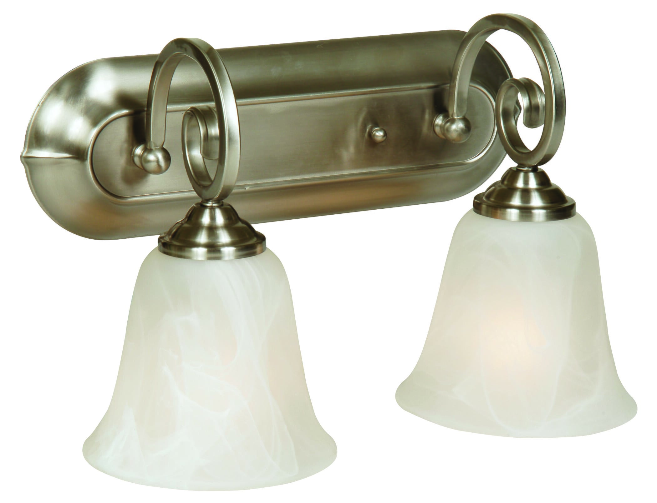 Craftmade Cecilia 2-Light 14" Bathroom Vanity Light in Brushed Polished Nickel