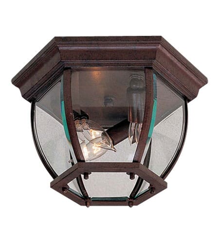 The Great Outdoors Wyndmere 3-Light Outdoor Ceiling Light in Antique Bronze