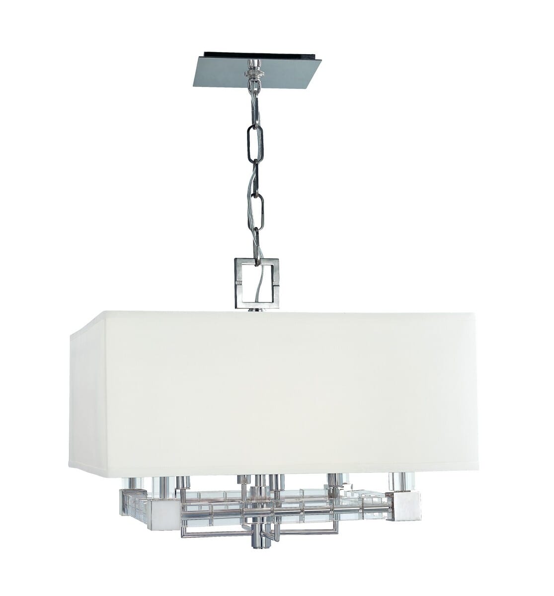 Hudson Valley Alpine 4-Light 18" Pendant Light in Polished Nickel