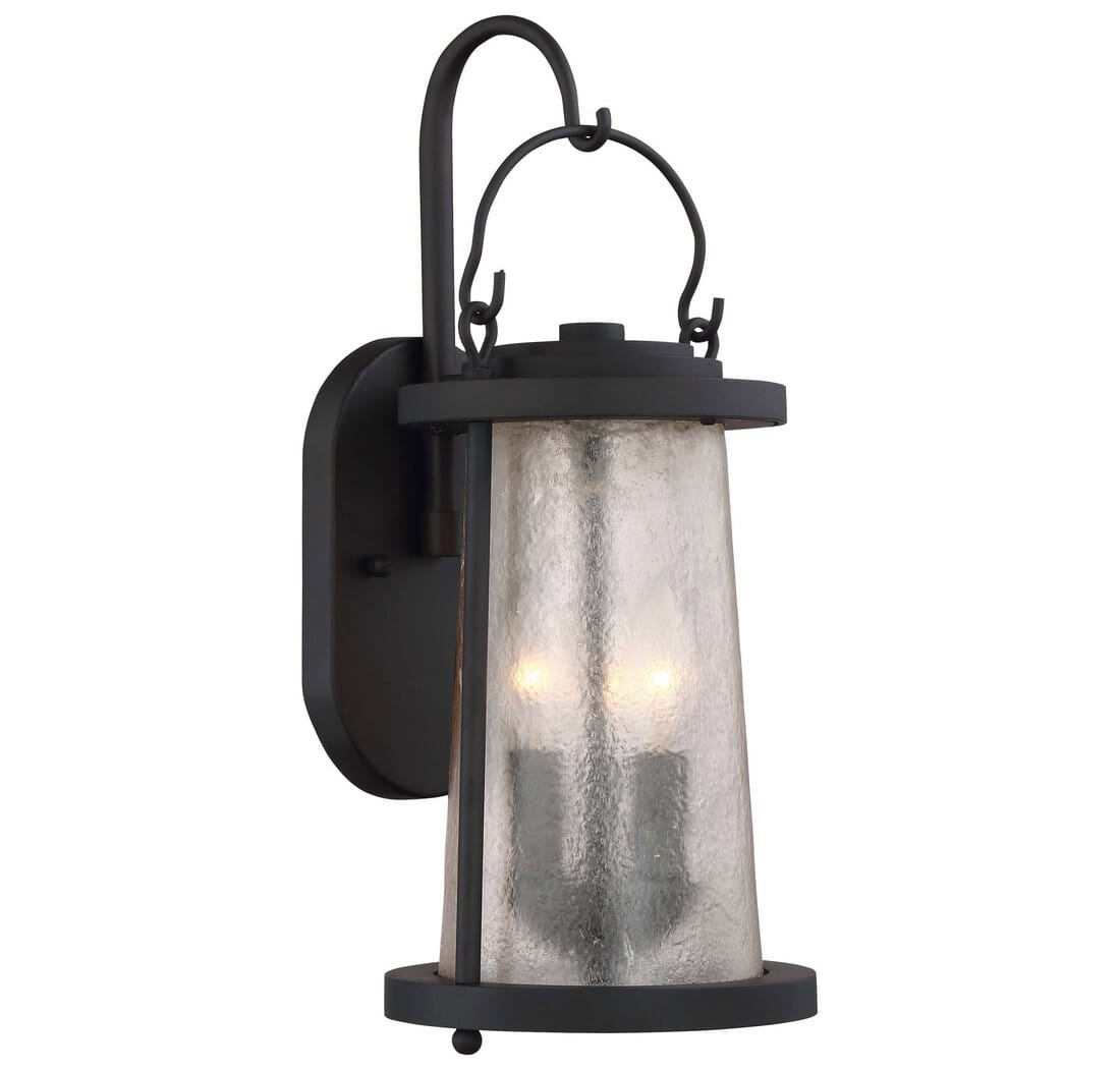 The Great Outdoors Haverford Grove 3-Light 17" Outdoor Wall Light in Oil Rubbed Bronze