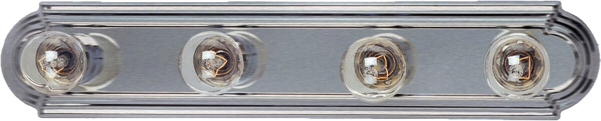 Maxim Lighting Essentials 4-Light Bathroom Vanity Light, Satin Nickel