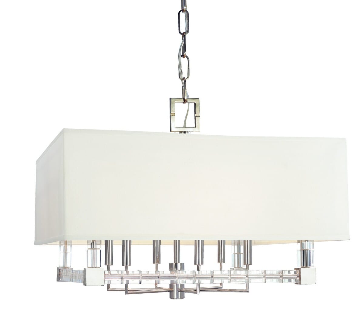 Hudson Valley Alpine 6-Light Chandelier in Polished Nickel