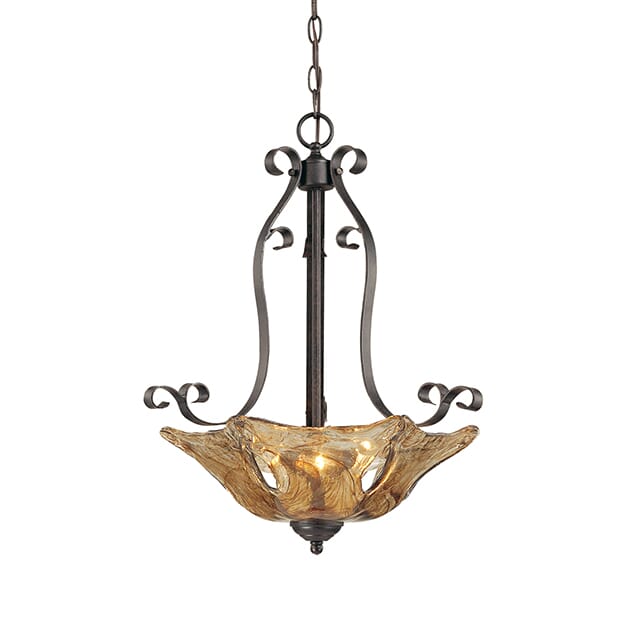 Millennium Lighting Chatsworth 3-Light Pendant in Burnished Gold