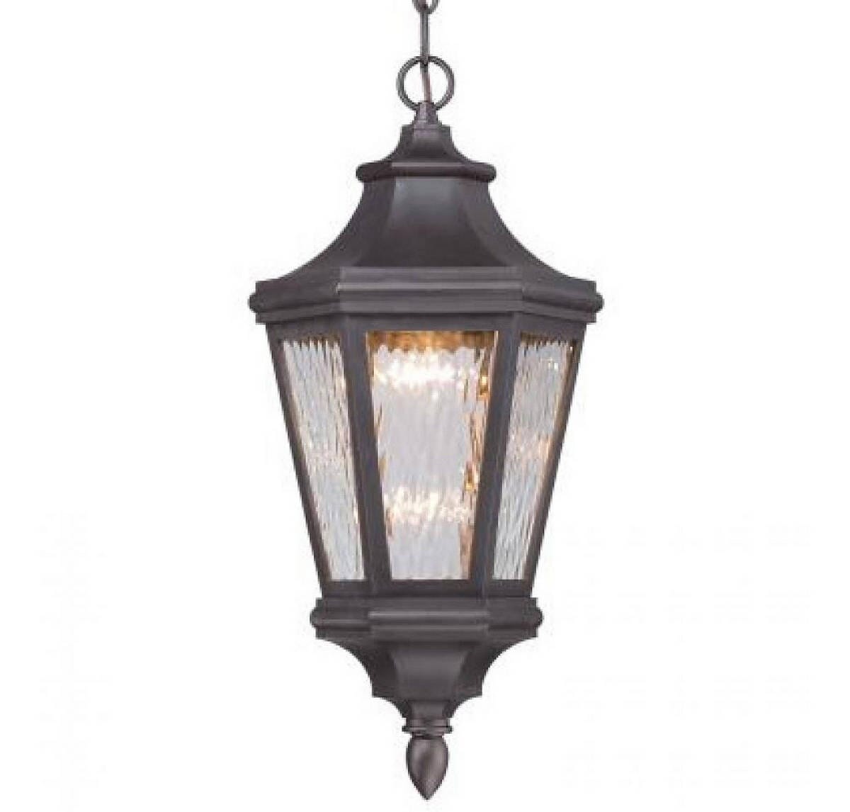 The Great Outdoors Hanford Pointe 19" Outdoor Hanging Light in Oil Rubbed Bronze