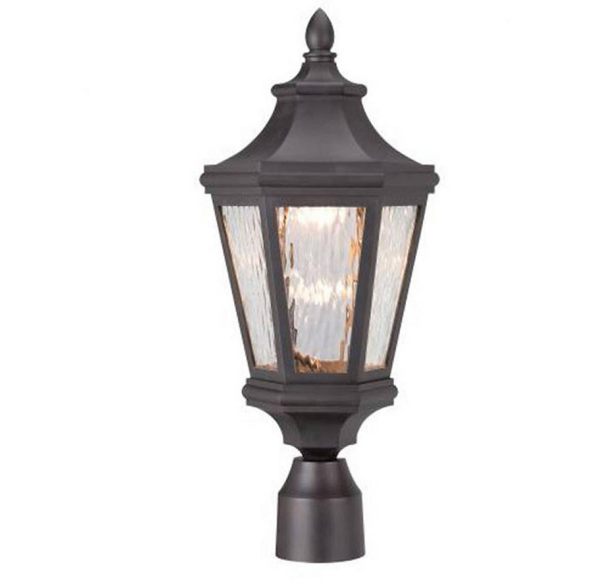 The Great Outdoors Hanford Pointe 20" Outdoor Post Light in Oil Rubbed Bronze