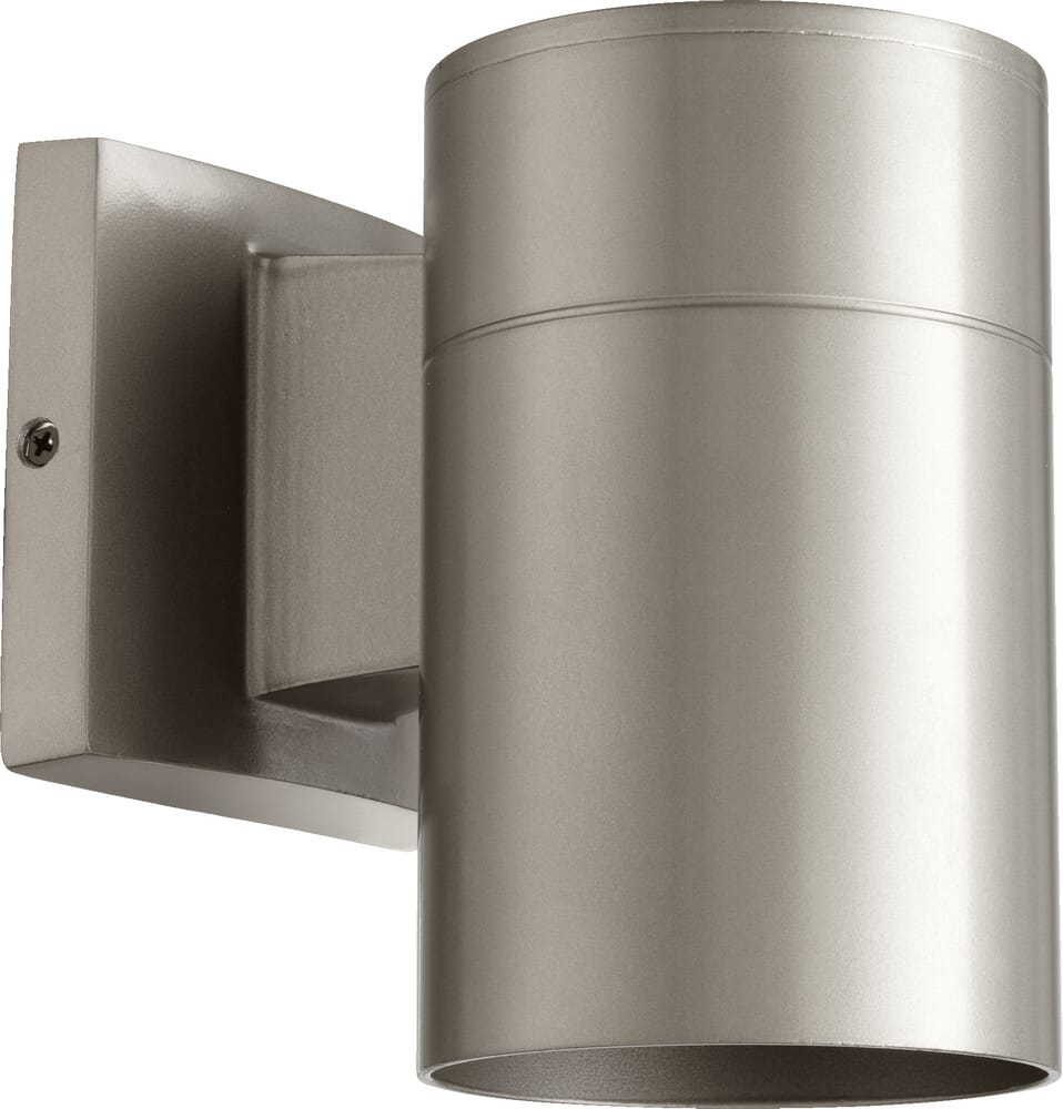 Quorum Cylinder 7" Outdoor Wall Light in Graphite