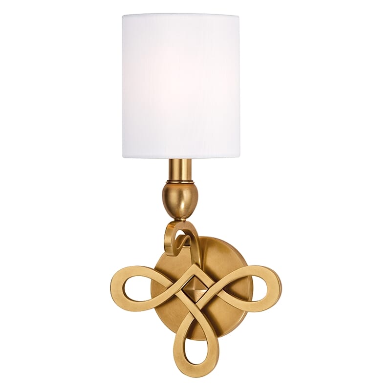 Hudson Valley Pawling 17" Wall Sconce in Aged Brass