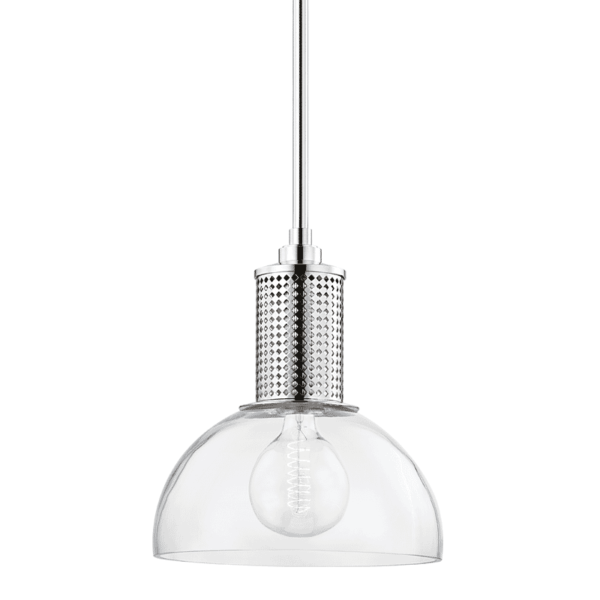 Hudson Valley Halcyon 16" Pendant Light in Polished Nickel