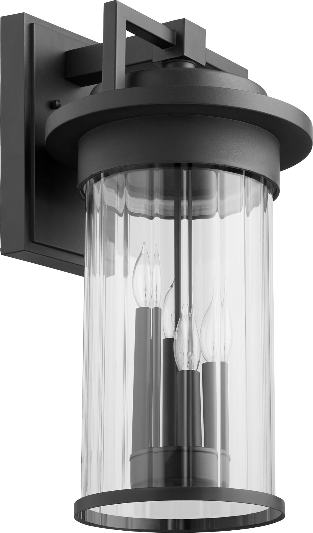 Quorum Dimas 4-Light 19" Outdoor Wall Light in Noir