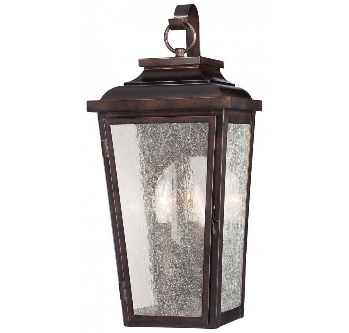 The Great Outdoors Irvington Manor Outdoor Wall Lantern in Chelsea Bronze