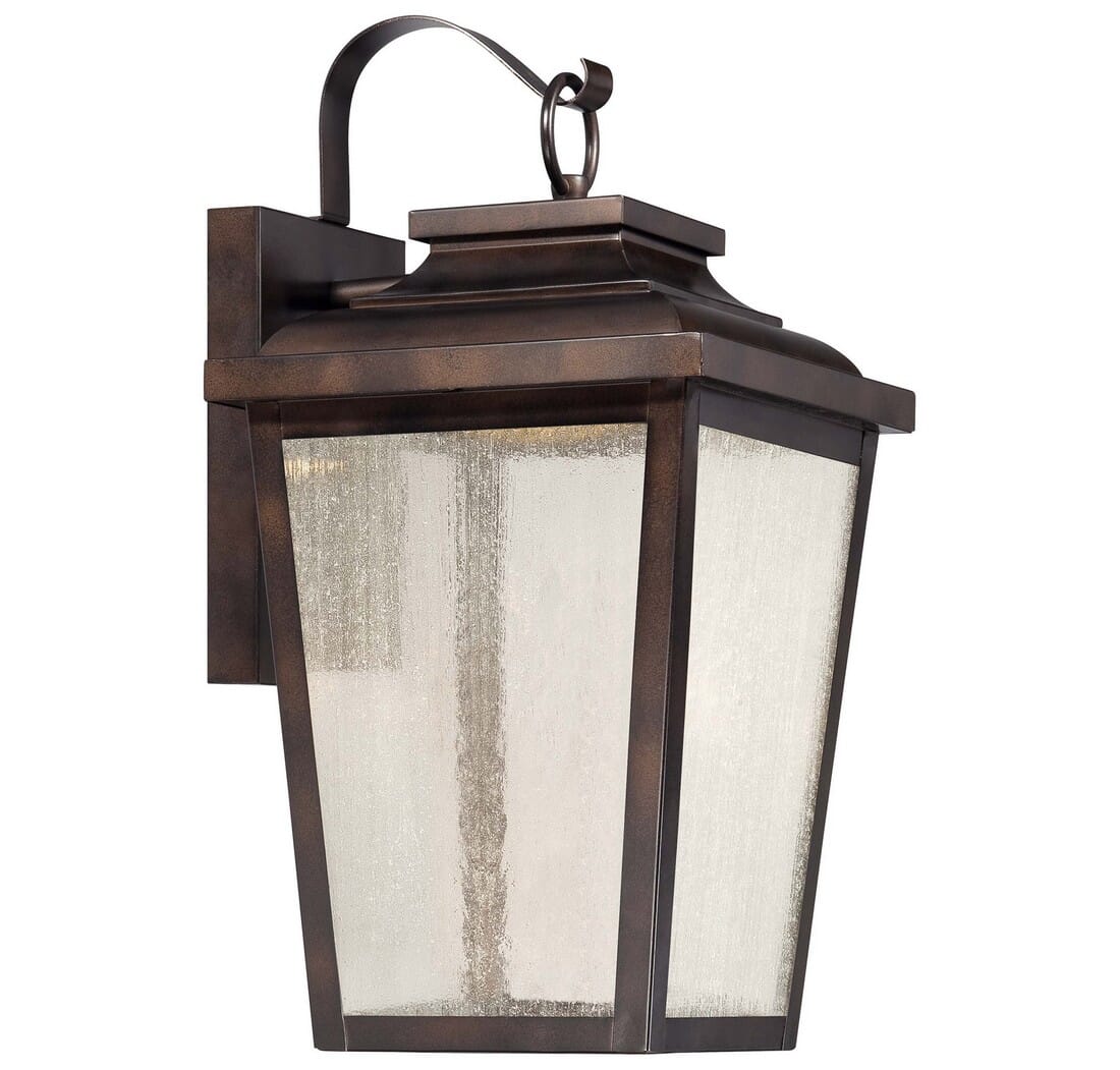 The Great Outdoors Irvington Manor Led 17" Outdoor Wall Light in Chelesa Bronze