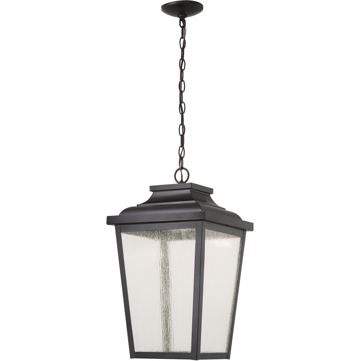 The Great Outdoors Irvington Manor 22" Outdoor Hanging Light in Chelesa Bronze