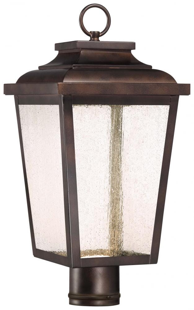 The Great Outdoors Irvington Manor Led 18" Outdoor Post Light in Chelesa Bronze