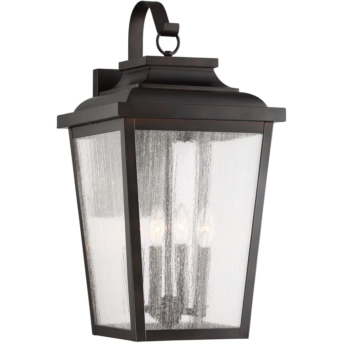 The Great Outdoors Irvington Manor 4-Light 24" Outdoor Wall Light in Chelesa Bronze