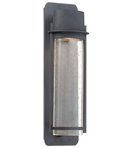 The Great Outdoors Artisan Lane 2-Light 23" Outdoor Wall Light in Black