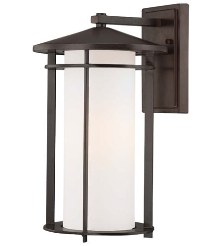 The Great Outdoors Addison Park 16" Outdoor Wall Light in Dorian Bronze