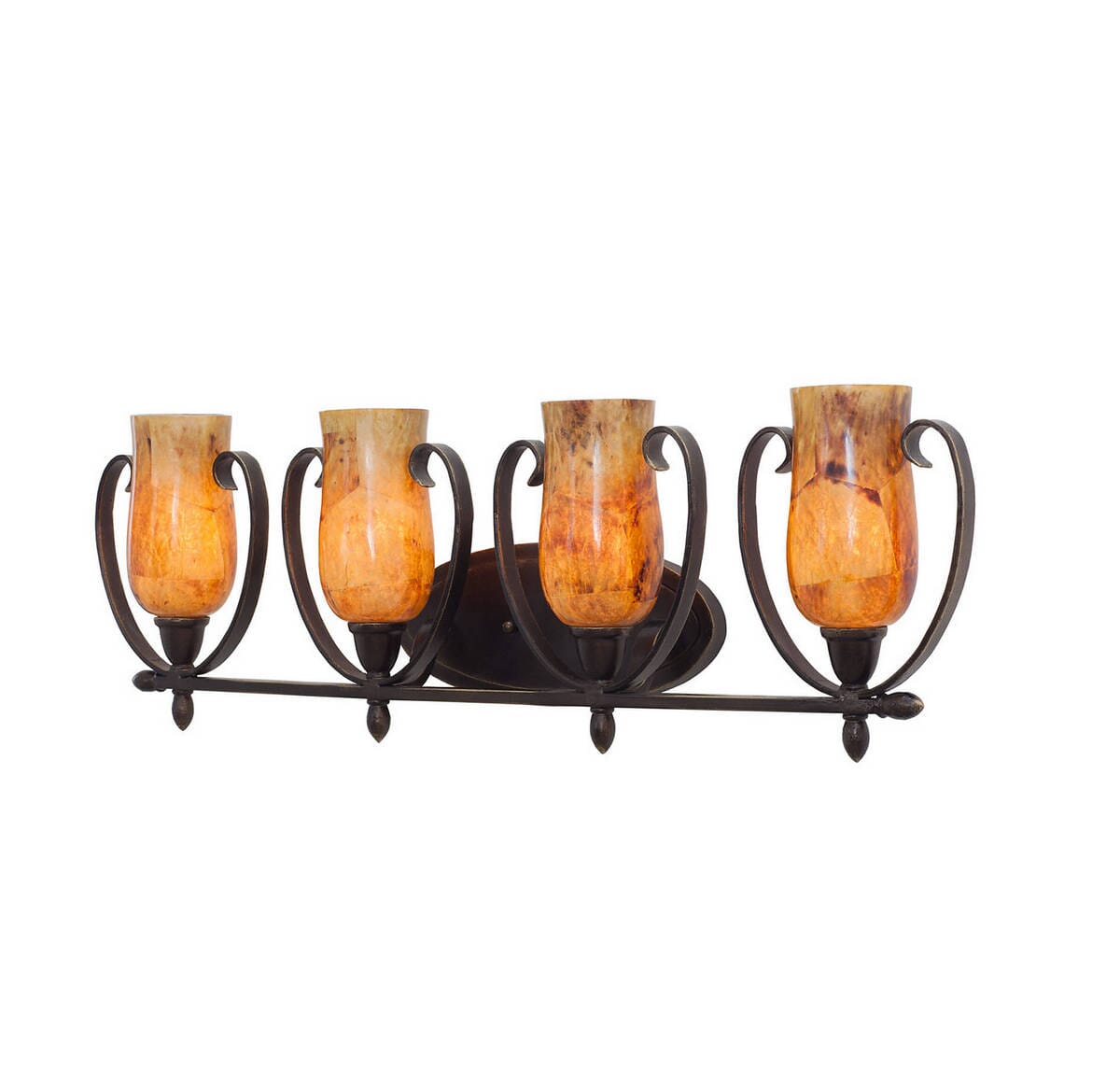 Kalco Mateo 4-Light Bathroom Vanity Light in Hierloom Bronze