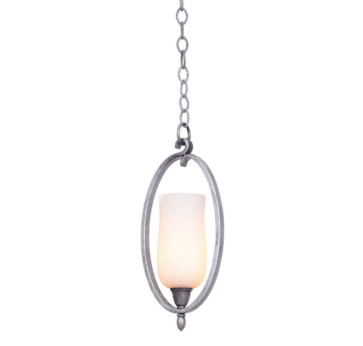 Kalco Mateo 1-Light Mini Pendant in Flecked Iron