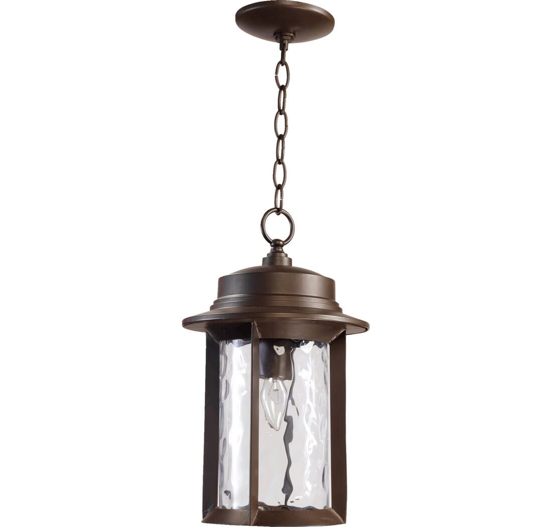 Quorum Charter 10" Pendant Light in Oiled Bronze