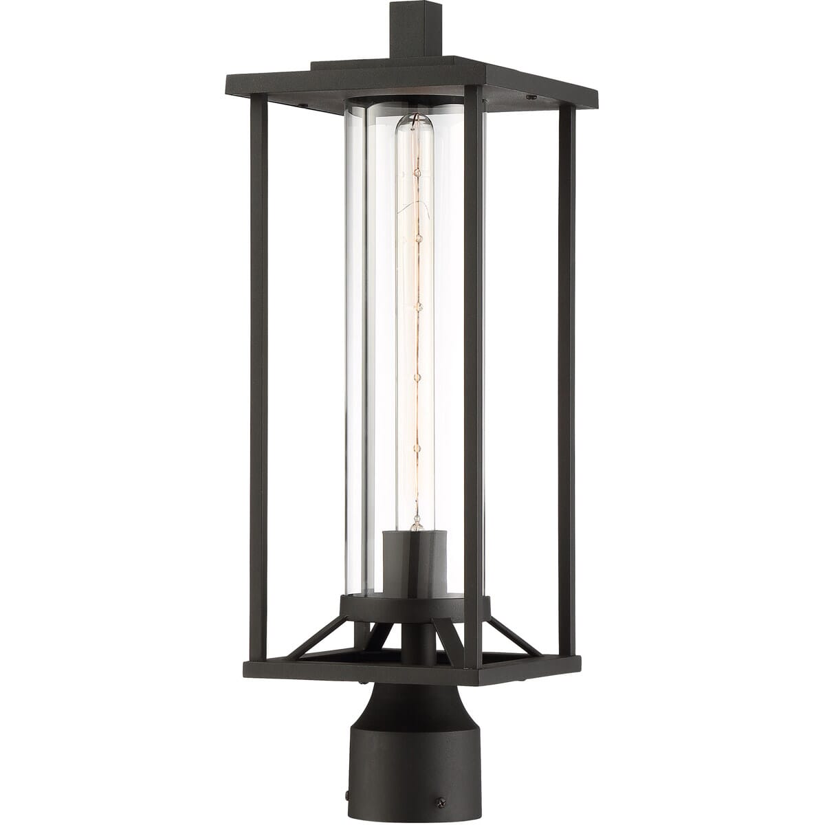 The Great Outdoors Trescott 20" Outdoor Post Light in Black