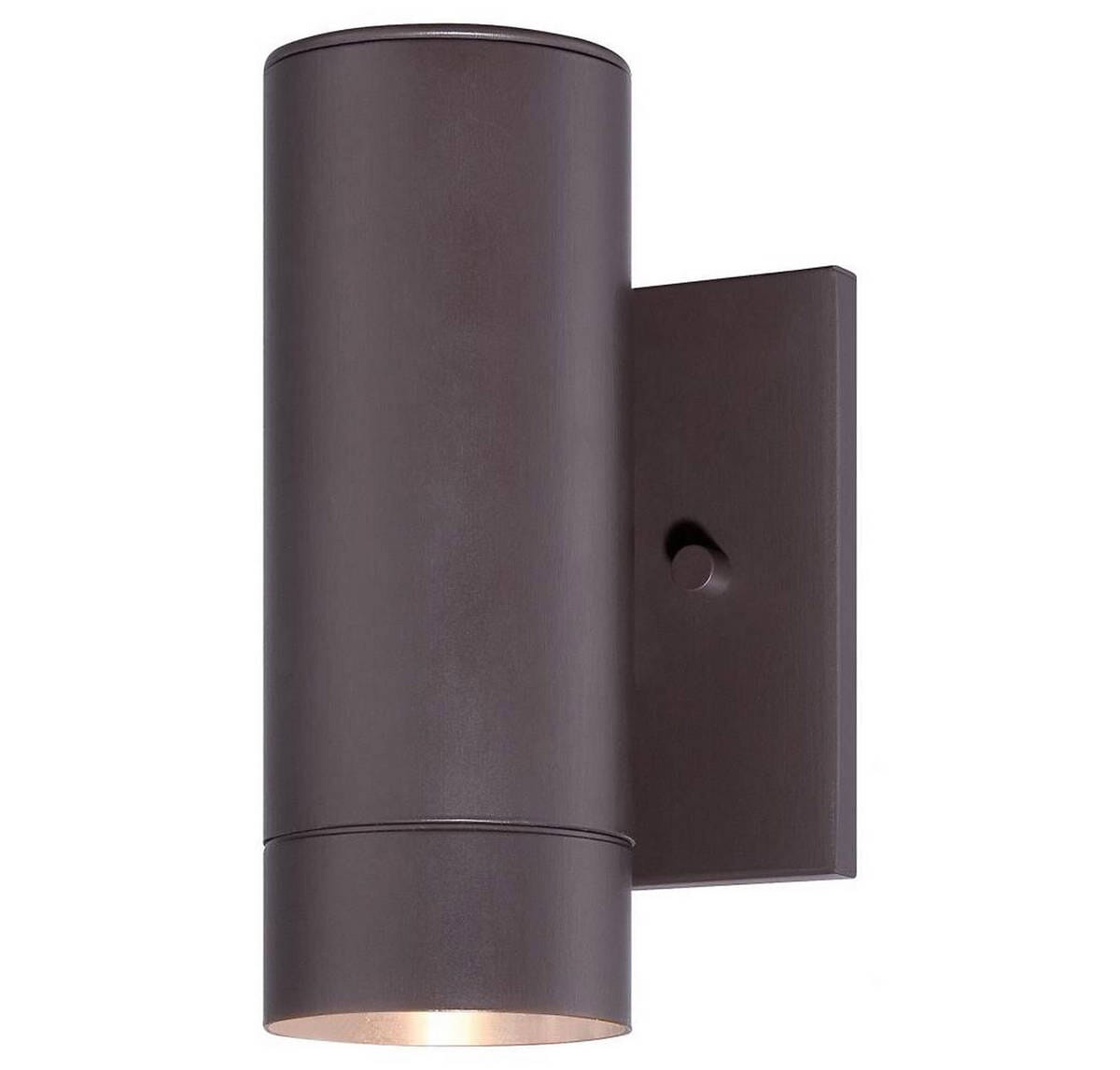 The Great Outdoors Skyline 8" Outdoor Wall Light in Dorian Bronze