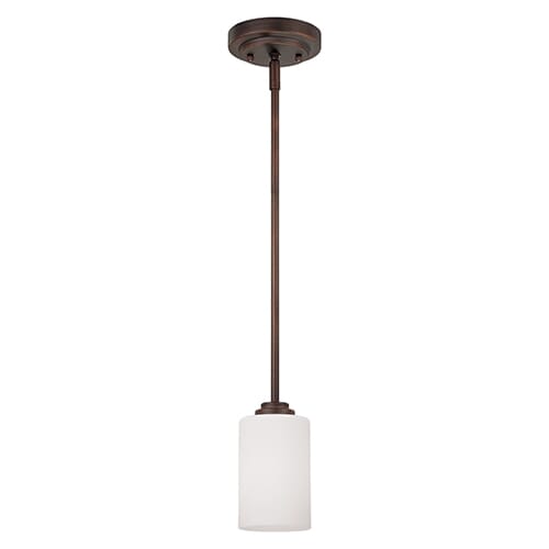 Millennium Lighting Bristo 1-Light Mini-Pendant in Rubbed Bronze