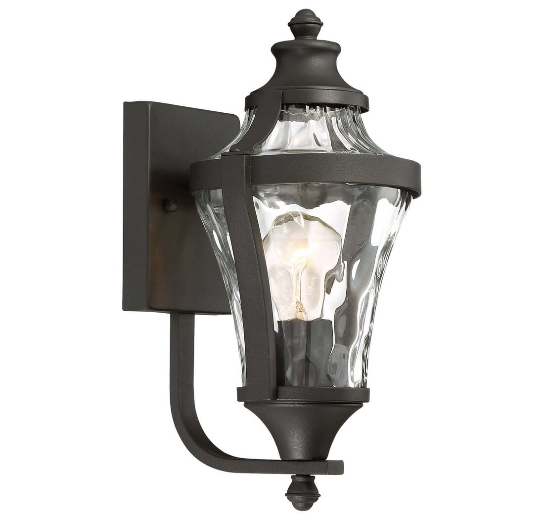 The Great Outdoors Libre 14" Outdoor Wall Light in Black