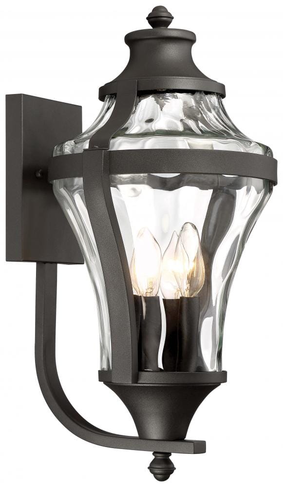 The Great Outdoors Libre 4-Light 24" Outdoor Wall Light in Black