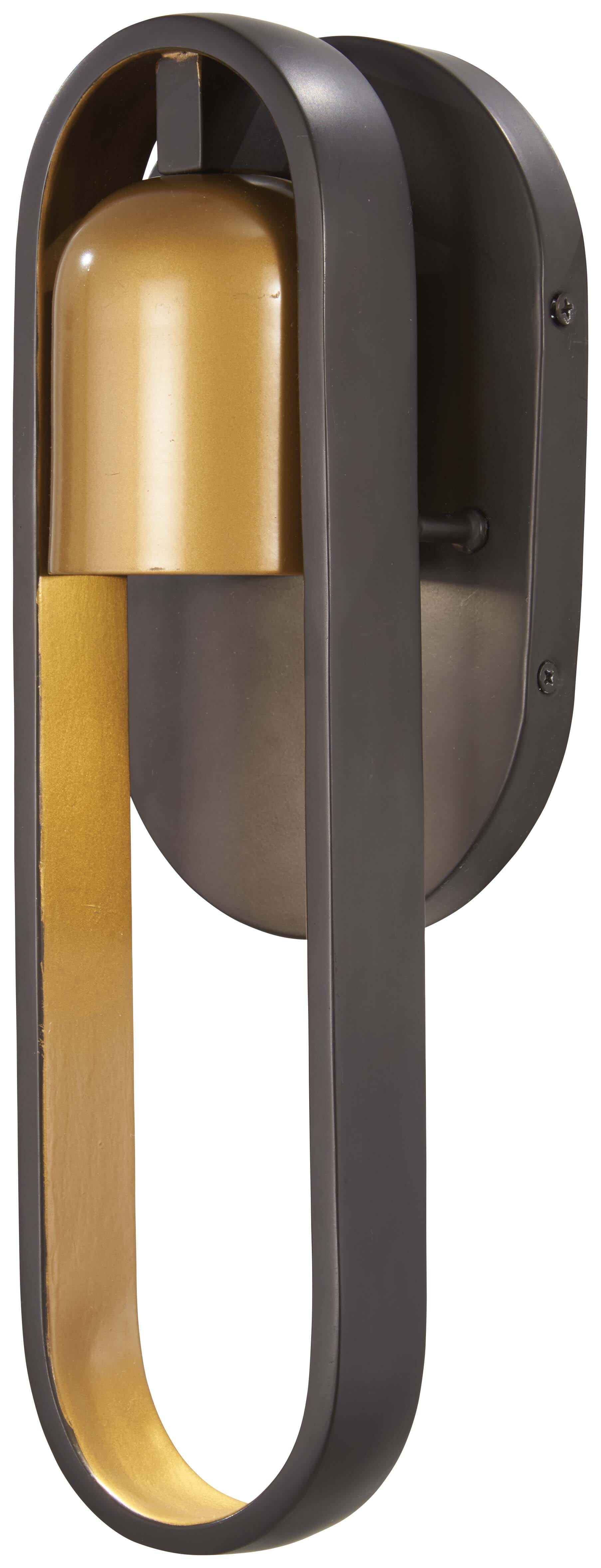 The Great Outdoors Rocketa 13" Outdoor Wall Light in Burnt Bronze with Copper Accents