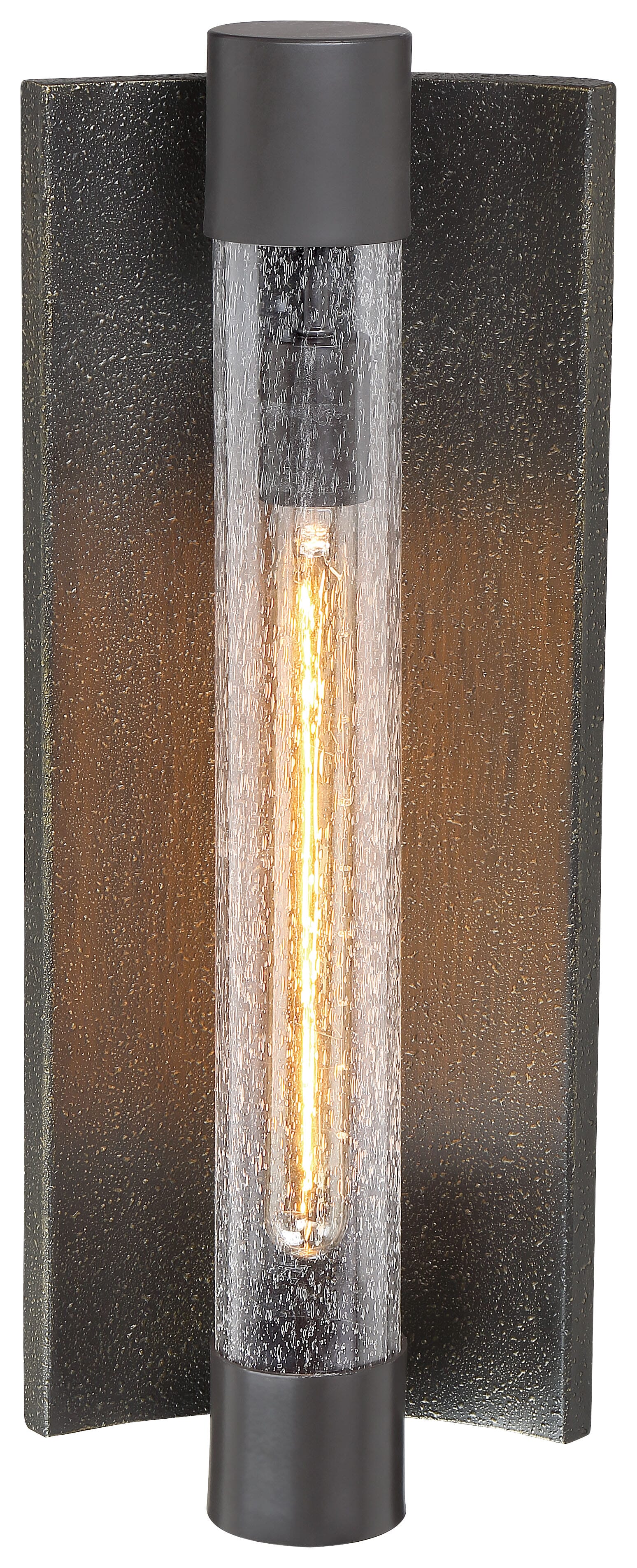 The Great Outdoors Celtic Shadow 21" Outdoor Wall Light in Textured Bronze with Silver Highl