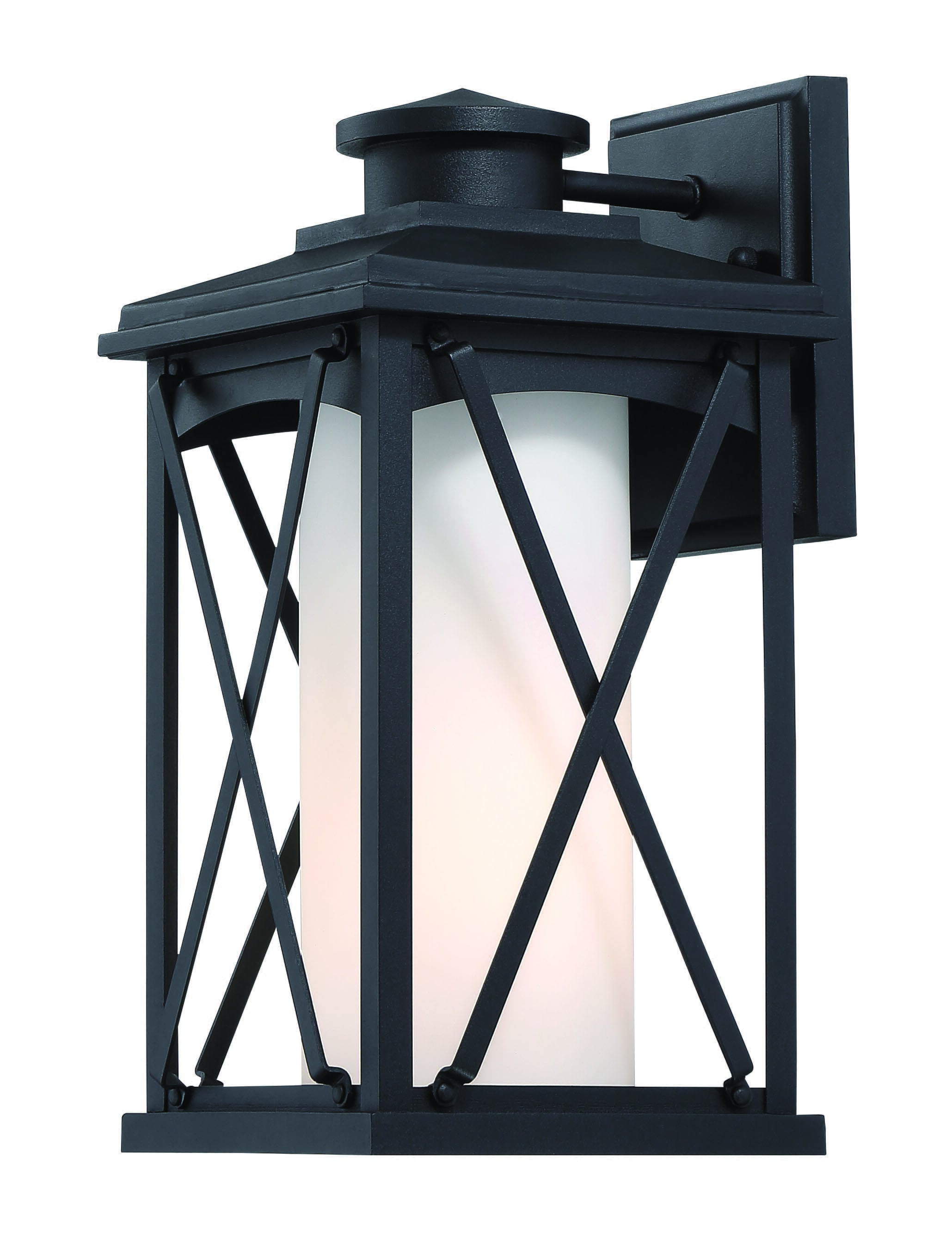 The Great Outdoors Lansdale 13" Outdoor Wall Light in Black