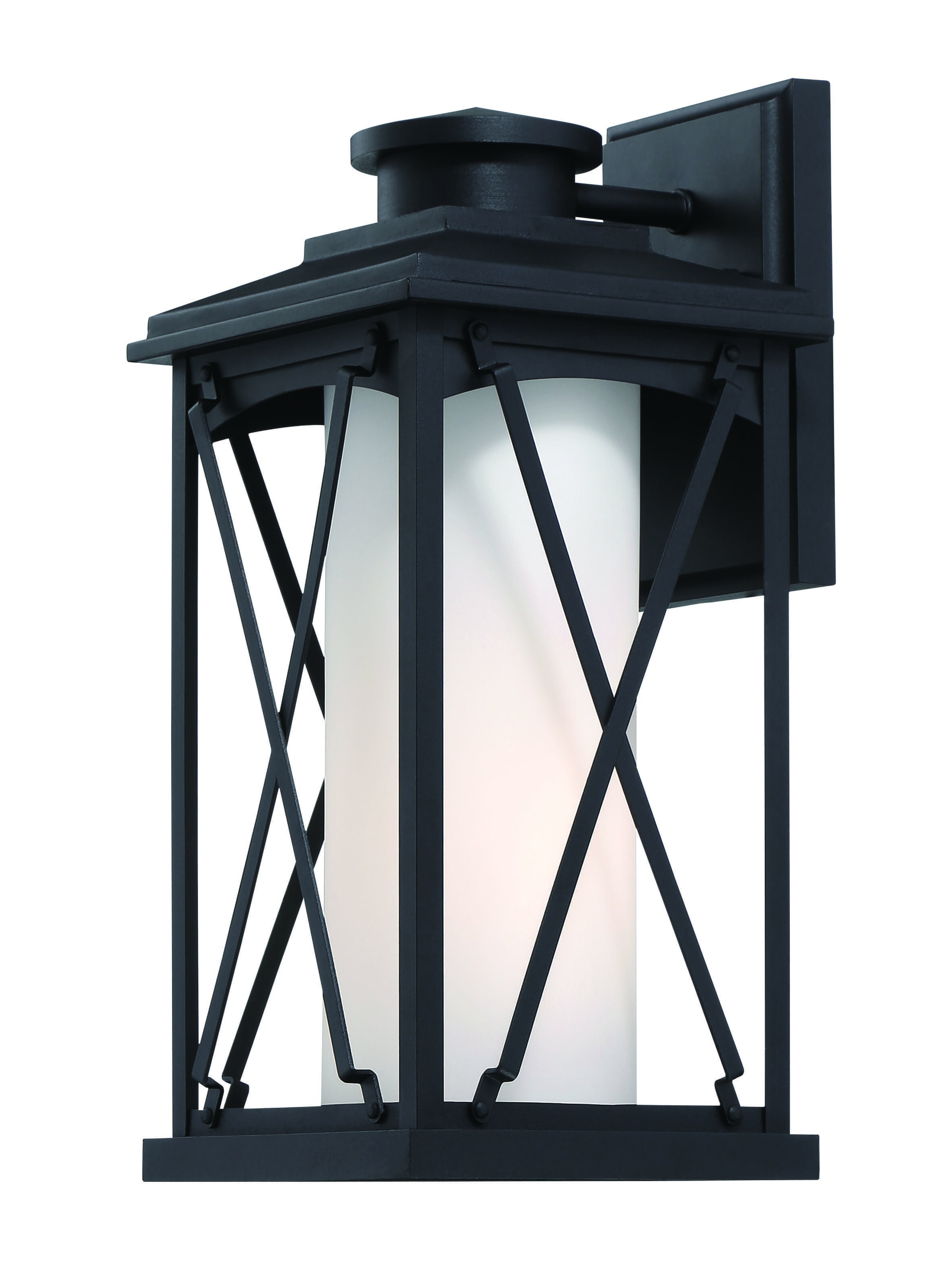 The Great Outdoors Lansdale 16" Outdoor Wall Light in Black