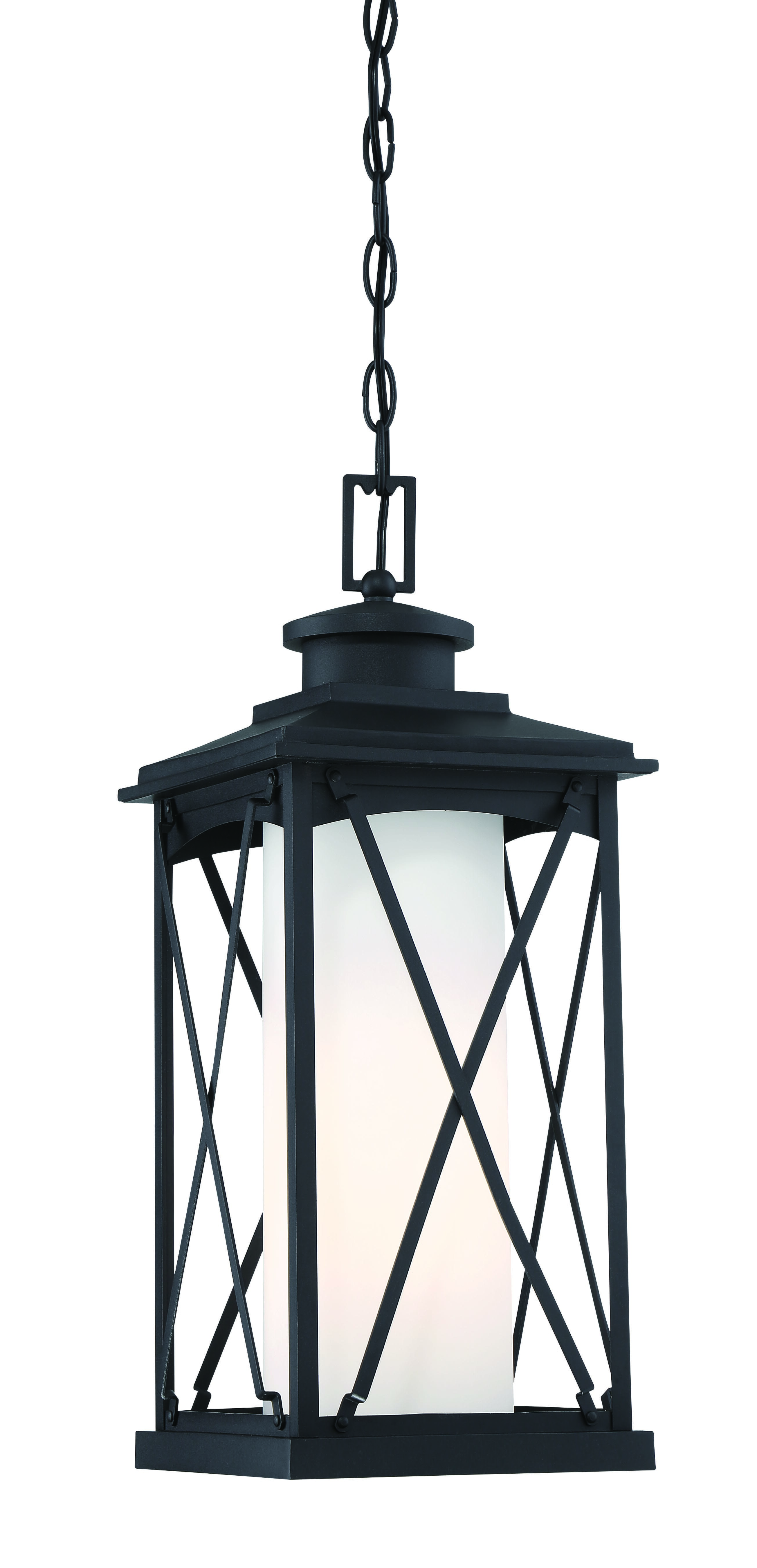 The Great Outdoors Lansdale Traditional Outdoor Hanging Light in Black