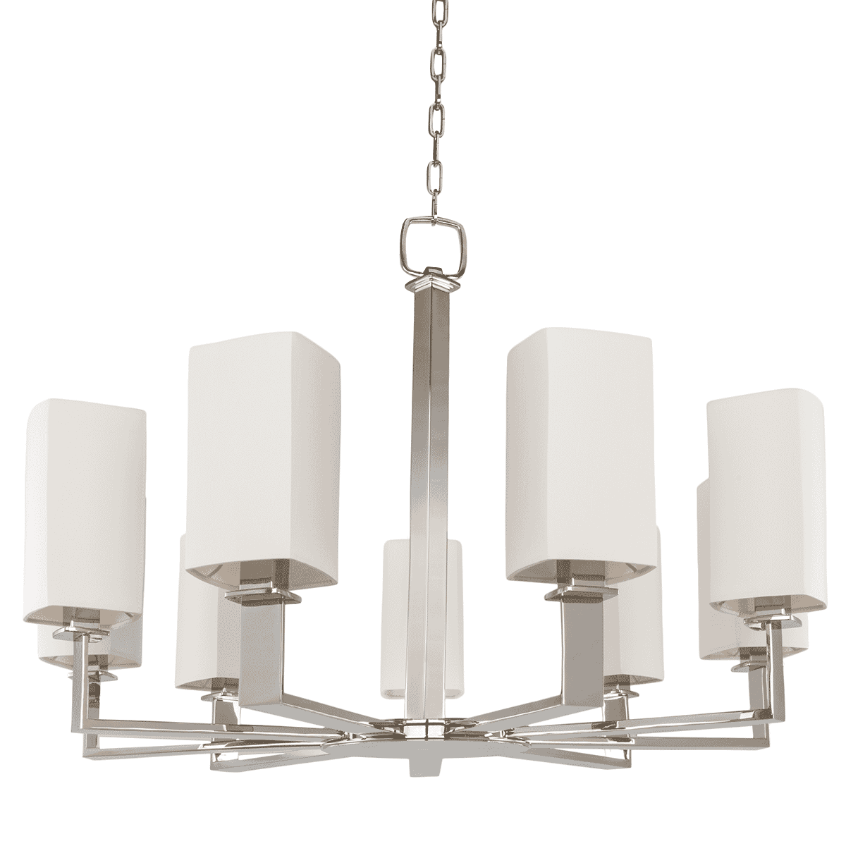 Hudson Valley Baldwin 9-Light Chandelier in Polished Nickel