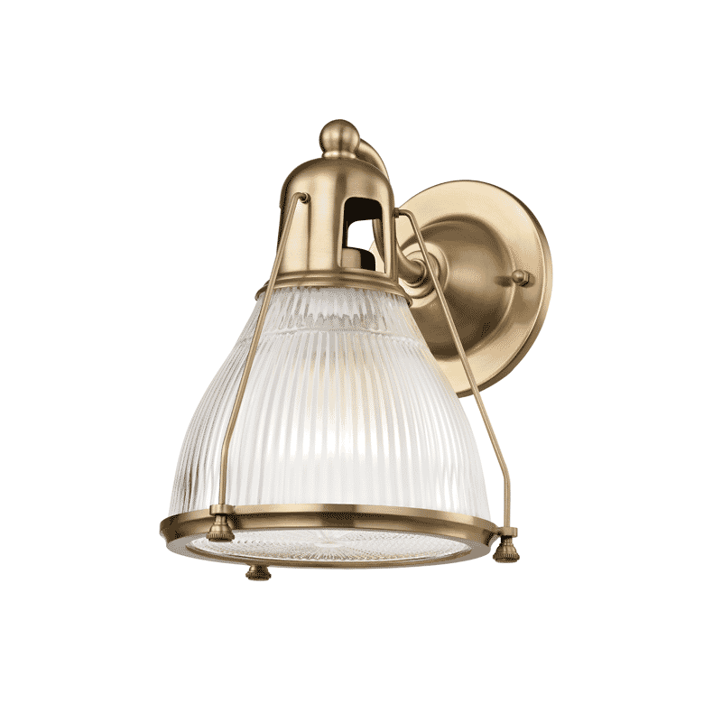 Hudson Valley Haverhill 10" Wall Sconce in Aged Brass