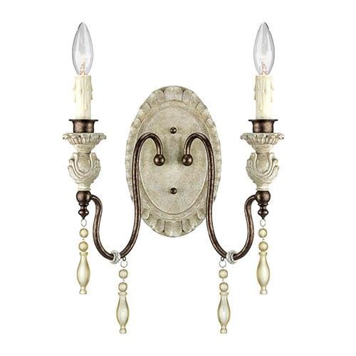 Millennium Lighting Sconce in Antique White/Bronze