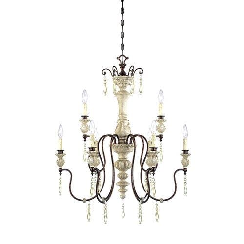 Millennium Lighting Chandelier Ceiling Light in Antique White/Bronze