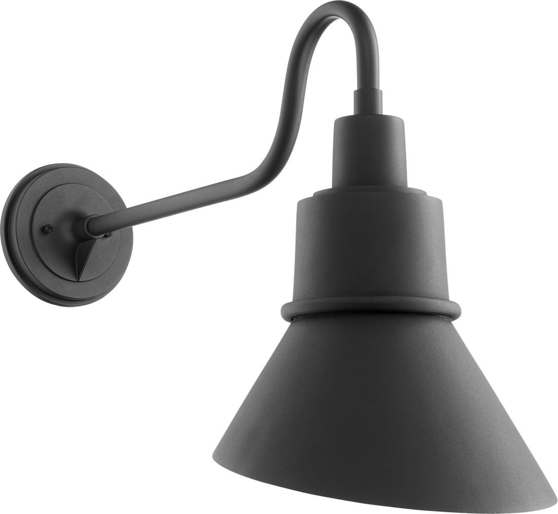 Quorum Torrey 18" Outdoor Wall Light in Noir