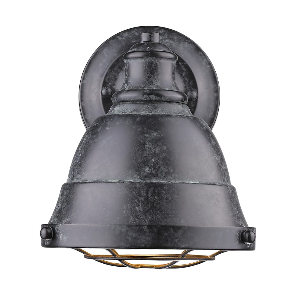 Golden Bartlett 7" Bathroom Vanity Light in Black Patina